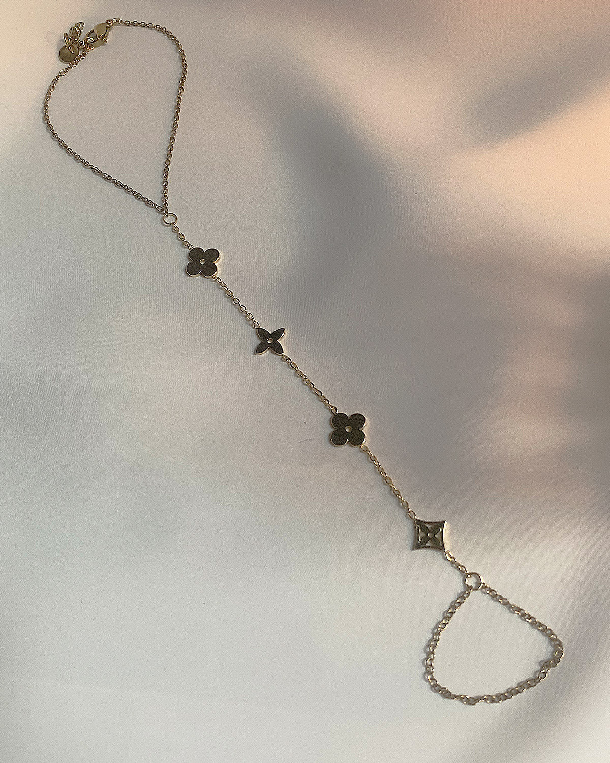 Golden Bloom Hand Chain