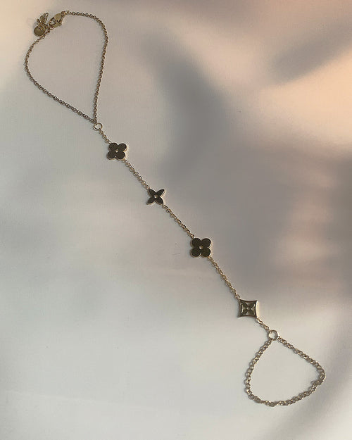Golden Bloom Hand Chain
