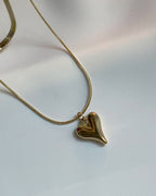 Soft glow Heart Necklace
