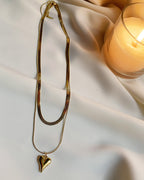 Soft glow Heart Necklace