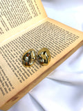 Minimalist Gold Nugget Stud Earrings for Women