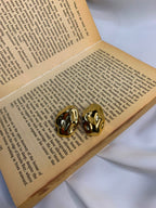 Minimalist Gold Nugget Stud Earrings for Women