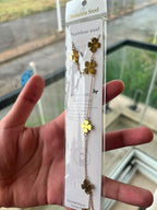 Lucky Clover Gold Stainless Steel Bracelet for Women | Anti-Tarnish Luxury Bracelet