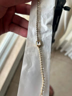 Luxury Crystal Tennis Bracelet for Women | Gold Plated Zircon Stone Bracelet