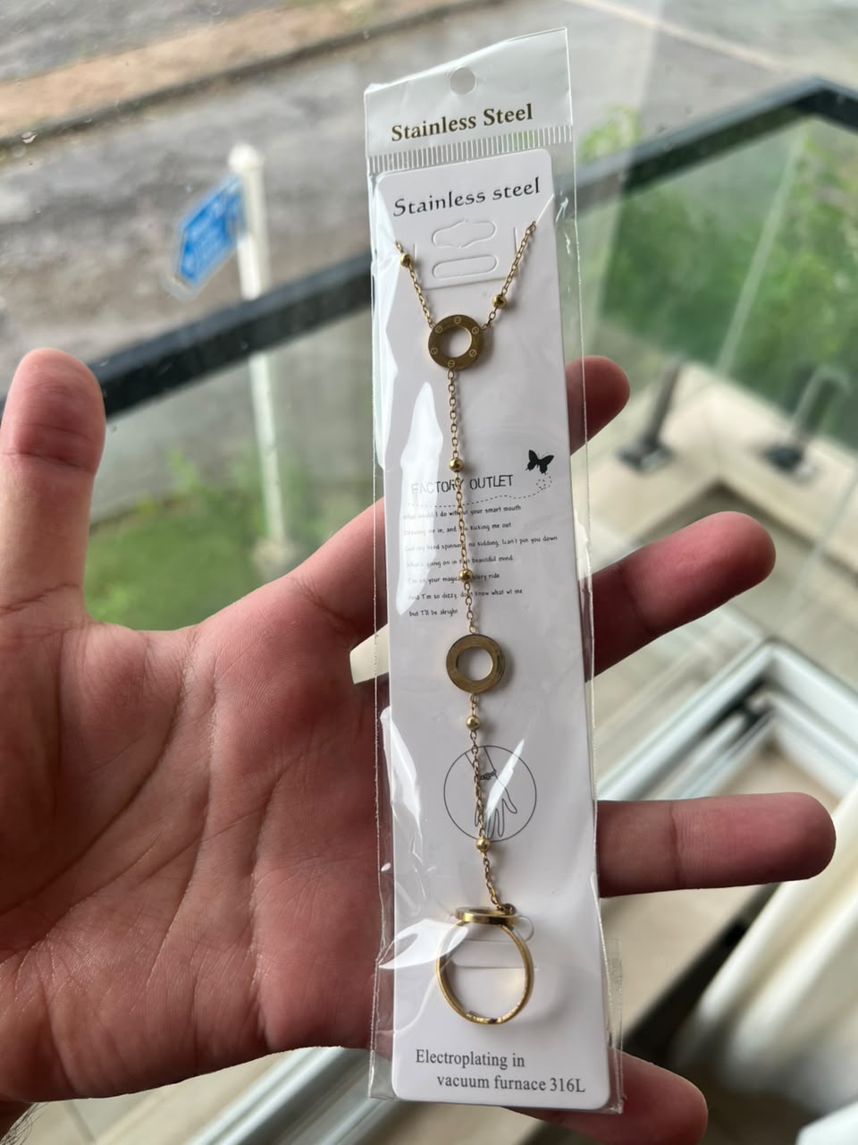 Elegant Gold-Tone Stainless Steel Lariat Bracelets for Women | Tarnish Resistant
